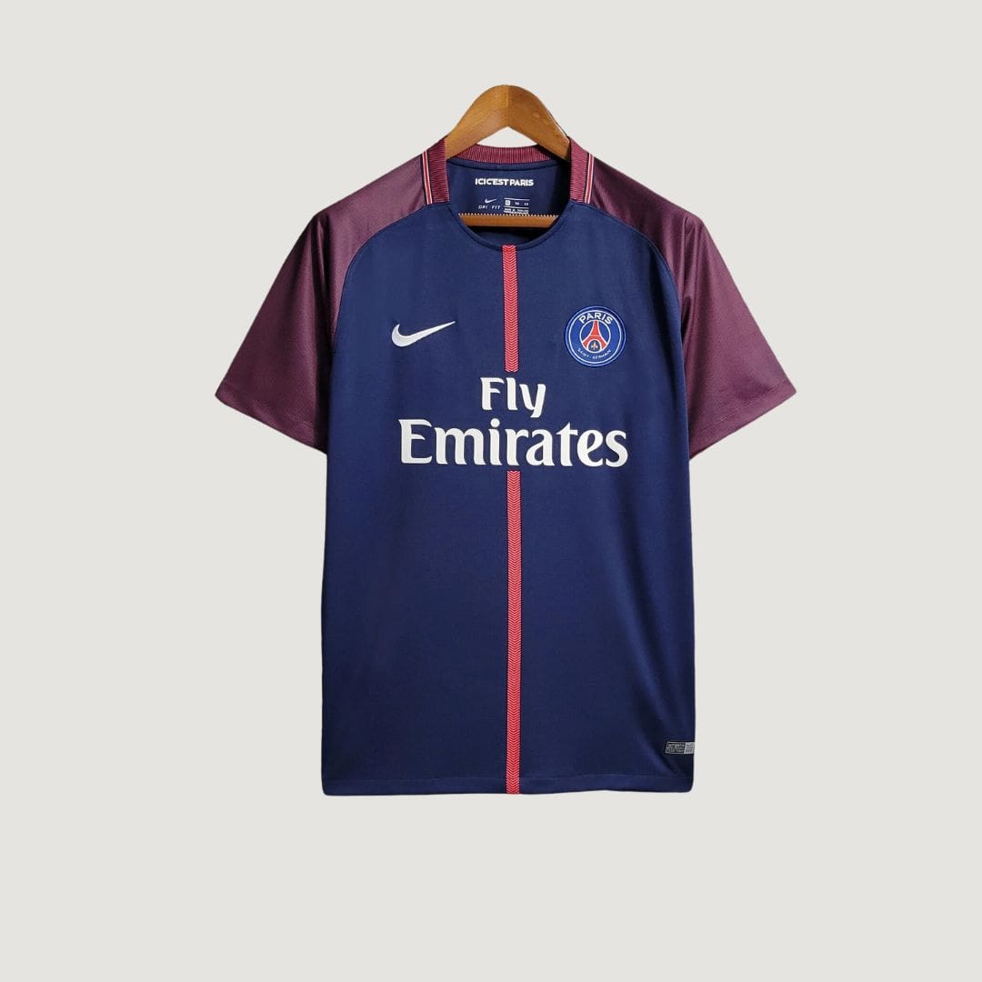 Paris Saint Germain - Maillot Rétro 17/18 - Bleu