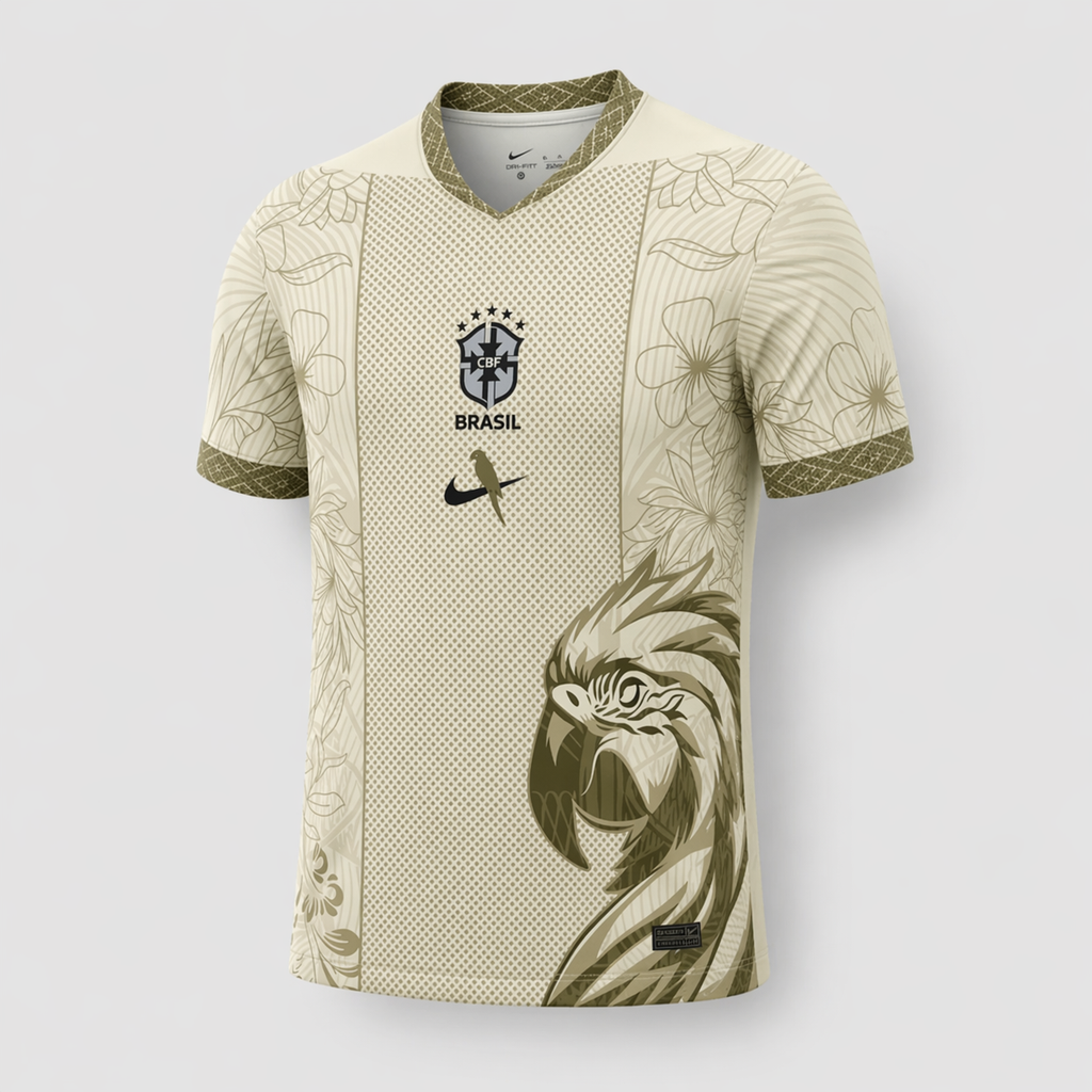 Brésil – Maillot Concept Oiseau 25/26 – Or