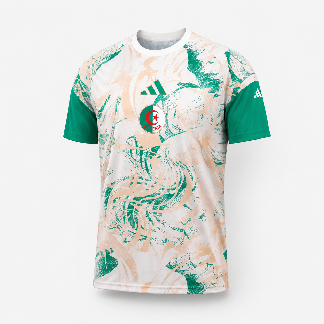 Algérie – Maillot Entraînement 25/26 – Blanc/Vert