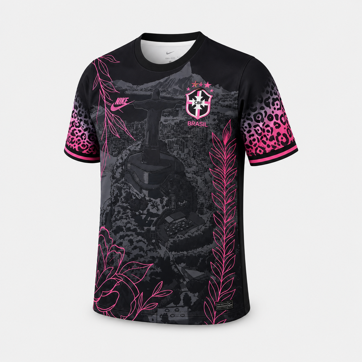 Brésil - Maillot Concept 25/26 - Noir/Rose