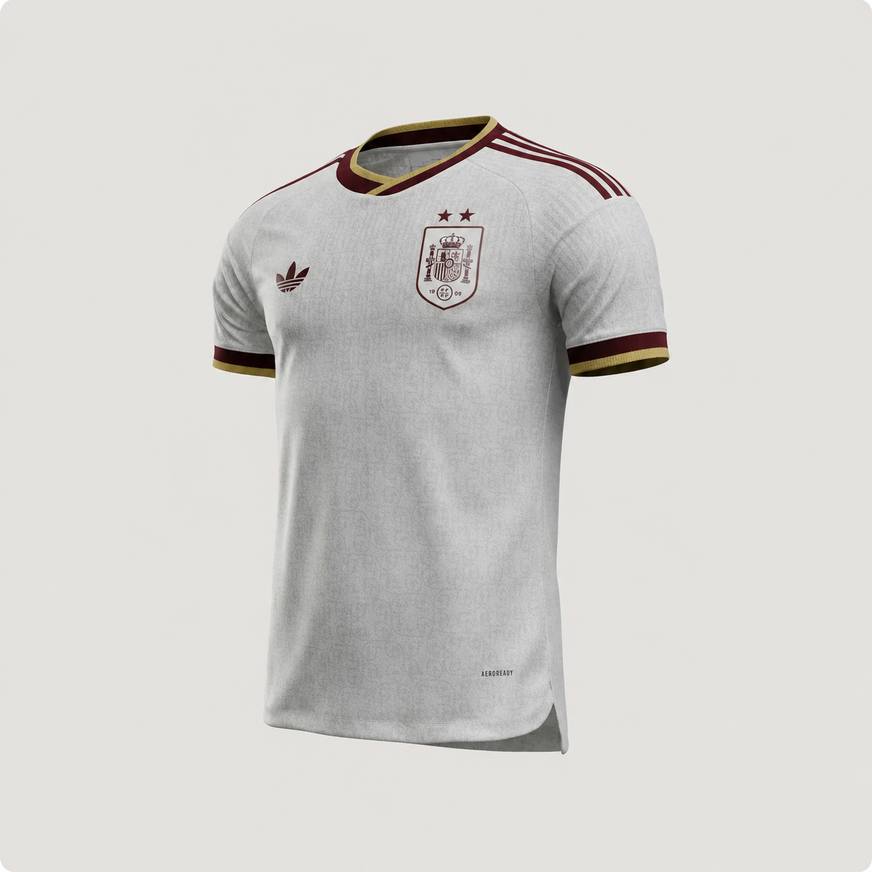 Espagne – Maillot Extérieur Coupe du Monde 2026 – Blanc (2 étoiles)