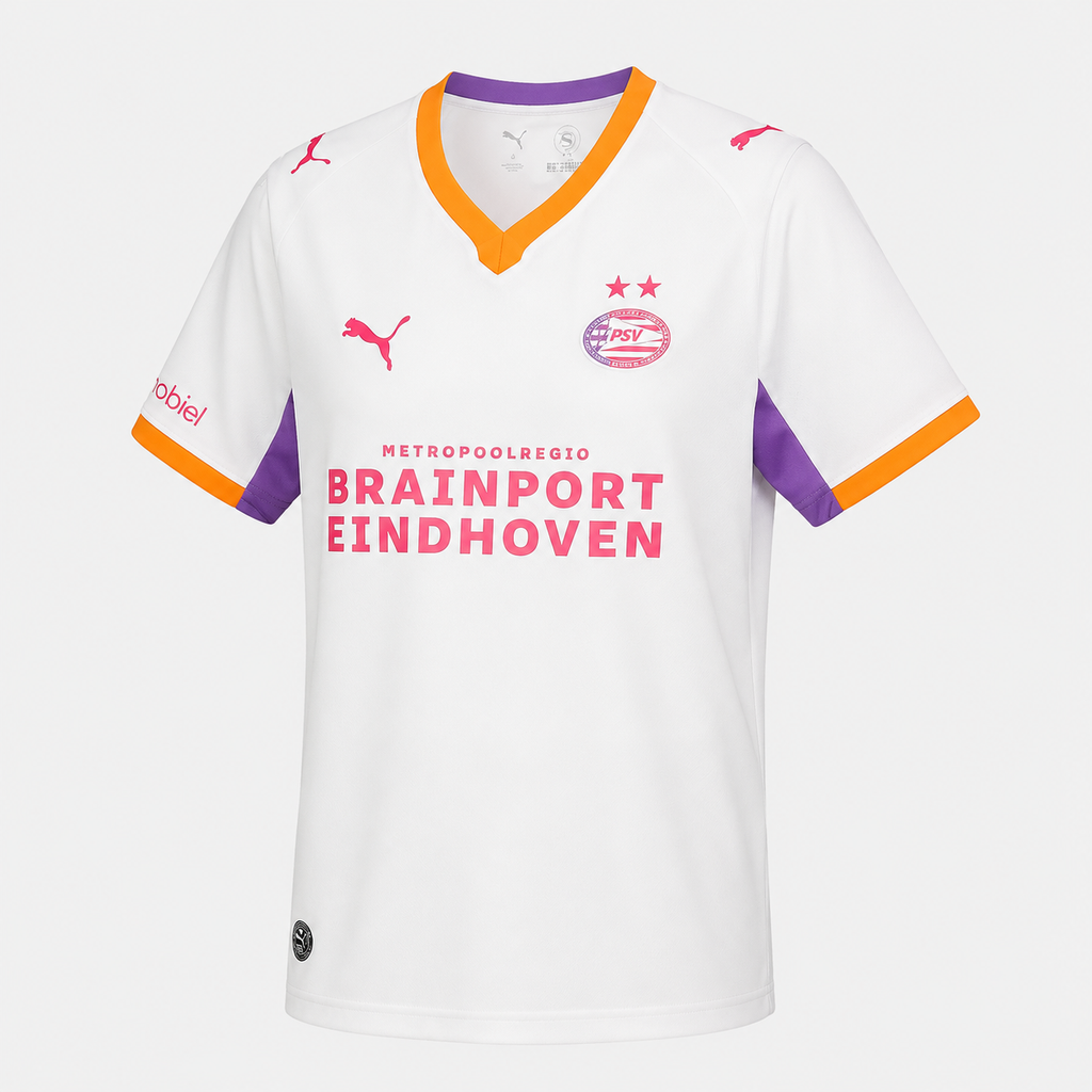 Psv – Maillot Extérieur 26/27– Blanc